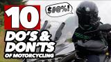 ten things to not do on a motorcycle